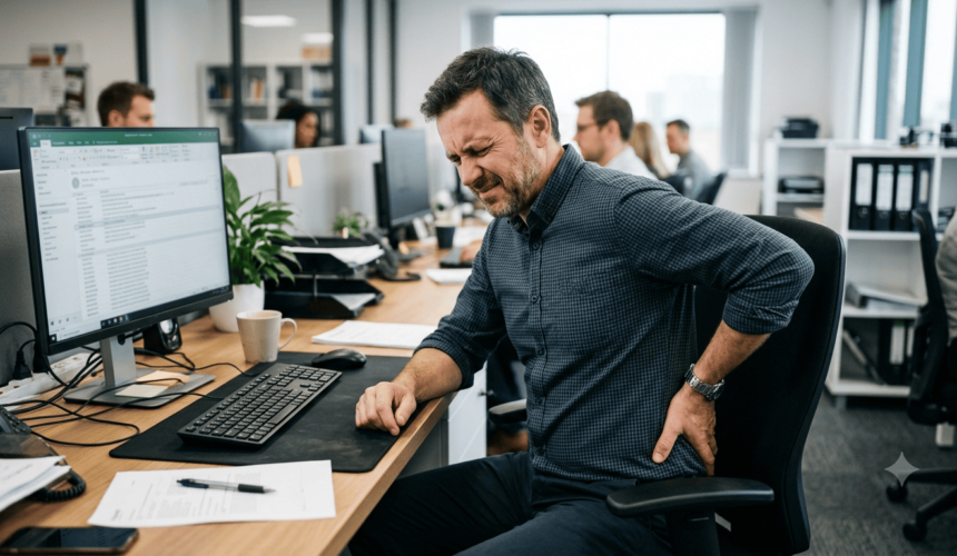 Dolor lumbar en el trabajo: causas, prevención y cuándo acudir al fisioterapeuta